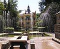 Partial view of the garden of Hellbrunn Palace in Salzburg (Austria)