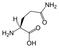 Chemical structure of Glutamine