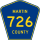 County Road 726 marker