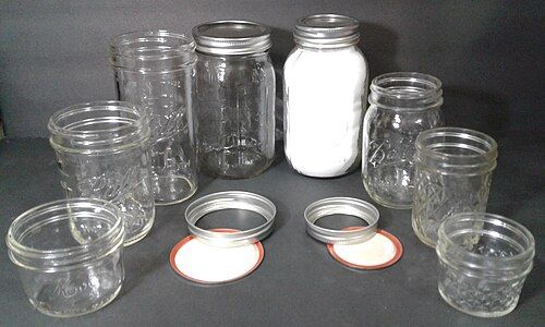 Mason jars (without their lids) are also used to boil and steep cups.