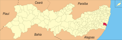 Location in Pernambuco