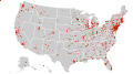 Superfund sites in the lower 48