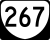 State Route 267 marker