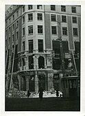 Buzzbomb damage to the Torengebouw during World War II