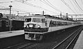 A 157 series set on a Hibiki limited express service in the 1970s