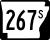 Highway 267S marker