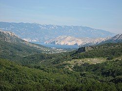 View of Draga Bašćanska Landscape