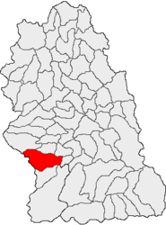 Location in Hunedoara County