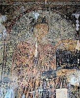 Probable mural of Shahnshah's wife, and Zakare III's mother.[15] Kobayr Monastery's Chapel, painted in the 1270s. .[1]