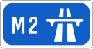 M2 motorway shield}}