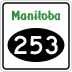 Provincial Road 253 marker