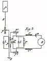 Circuit of Marconi's first coherer radio receiver from 1896