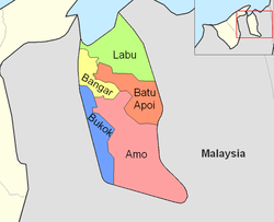 Bokok is in blue.