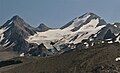 Trapper Peak (left), Baker Glacier, Mt. Baker (right) from northwest