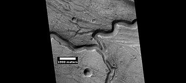 Valleys as seen by HiRISE under HiWish program