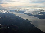 Aerial view of Beagle Channel