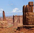 Argon Tower (left), Tower of Babel (centered), The Candelabrum (right)