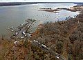 Aerial view of Bell Haven Marina