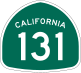 State Route 131 marker