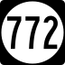 State Route 772 marker