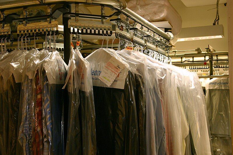 File:Dry clean rack.jpg