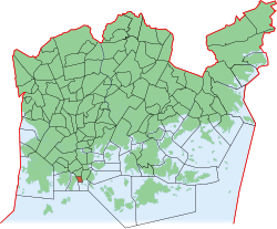 Position of Eira within Helsinki