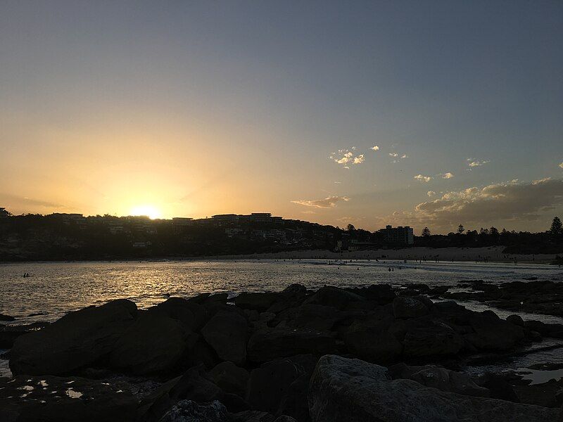 File:Freshwater Beach sunset.jpg