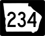 State Route 234 marker