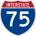 Interstate 75 marker