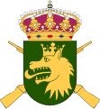 Coat of arms of the regiment from 1982 to 2000 and the Lapland Ranger Group (Lapplandsjägargruppen) from 2016–present.