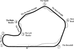 Track map of Lime Rock Park racing circuit