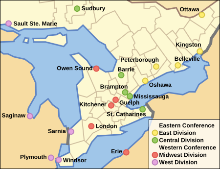 File:OHL Team Locations.svg