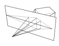 A cube in two-point perspective