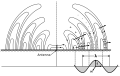 Image 5Diagram of the electric fields (E) and magnetic fields (H) of radio waves emitted by a monopole radio transmitting antenna (small dark vertical line in the center). The E and H fields are perpendicular, as implied by the phase diagram in the lower right. (from Radio wave)