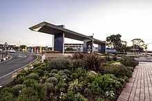 The main entrance to the University of the Free State.