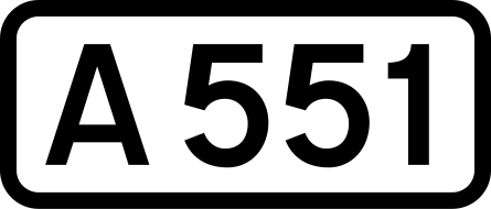 File:UK road A551.svg