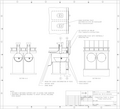 A urine-diverting toilet in a timber frame structure