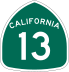 State Route 13 marker