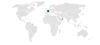 Location map for France and Oman.