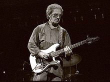 J.J. Cale, playing his Casio PG-380 MIDI Guitar