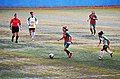 2019–20 Women's First League match Kireçburnu Spor (white/yellow/green/black) vs Amed S.K. (green/red)