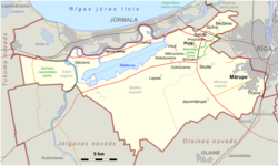 Location of Mārupe Municipality