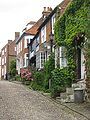 Image 46Mermaid Street in Rye showing typically steep slope and cobbled surface (from Portal:East Sussex/Selected pictures)