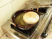 Puri is traditionally deep fried