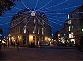 The square at night