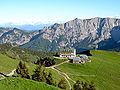 The Rotwandhaus – view from the path to the Rotwand summit