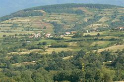 Aerial view of the village