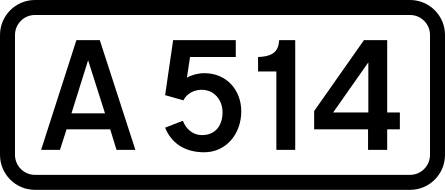 File:UK road A514.svg