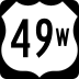 U.S. Highway 49W marker