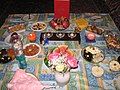 Traditional Yalda setting